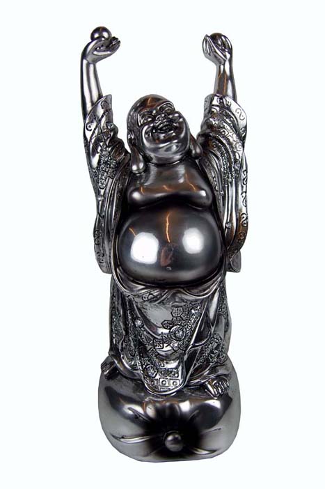 Buddha Silver Plated 12 Inch