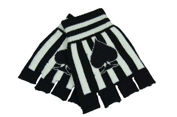 Glove Finger Black & White Aces Pack Of 4