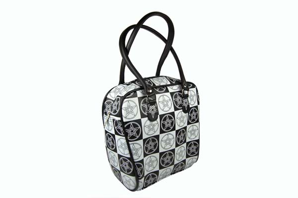 Bag Pvc Pentagram Black And White
