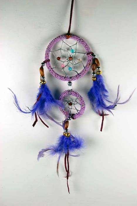 Dream Catcher Double 3 Inch Beaded