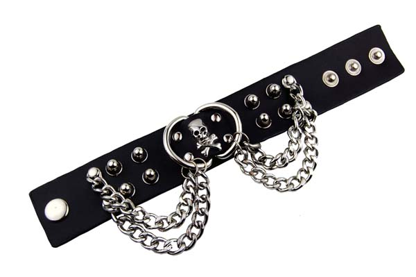 Bracelet Leather Style With 3 Adjustable Buttons L22xw3.5cm