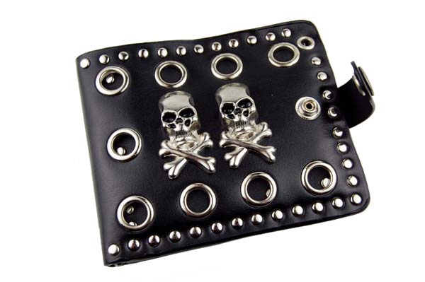 Wallet Two Skulls