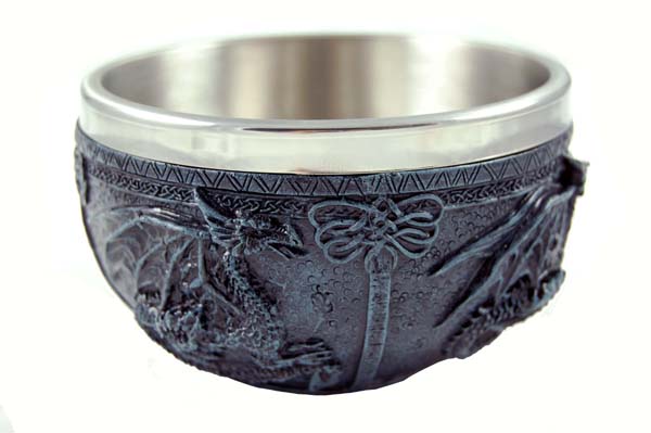 Bowl Dragon Black 13.1x13.1x7.7cm