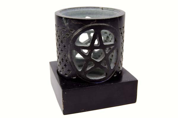 Soapstone Lamp With Tea-Light 8cm