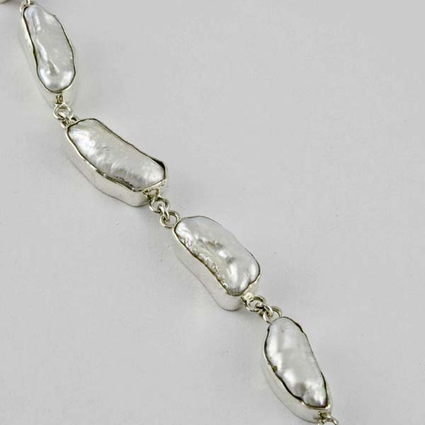 Silver Bracelet Stone Cb518