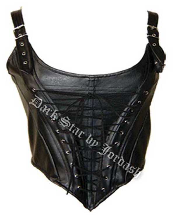 DARK STAR DS/BQ/5147  LACE UP, BONED PVC BASQUE