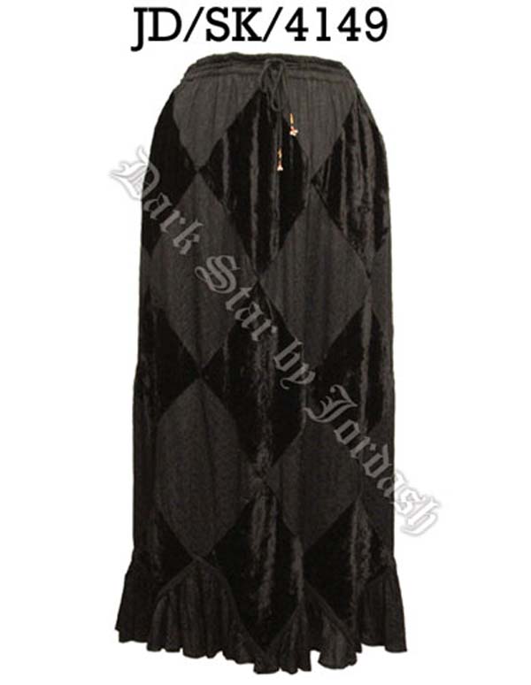 Jordash JD/SK/4149 Velvet/Jacquard Diamond Skirt