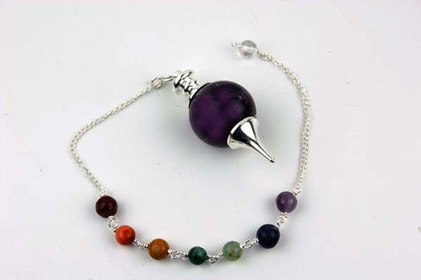 Pendulum Seven Chakra Ball Assorted Stones