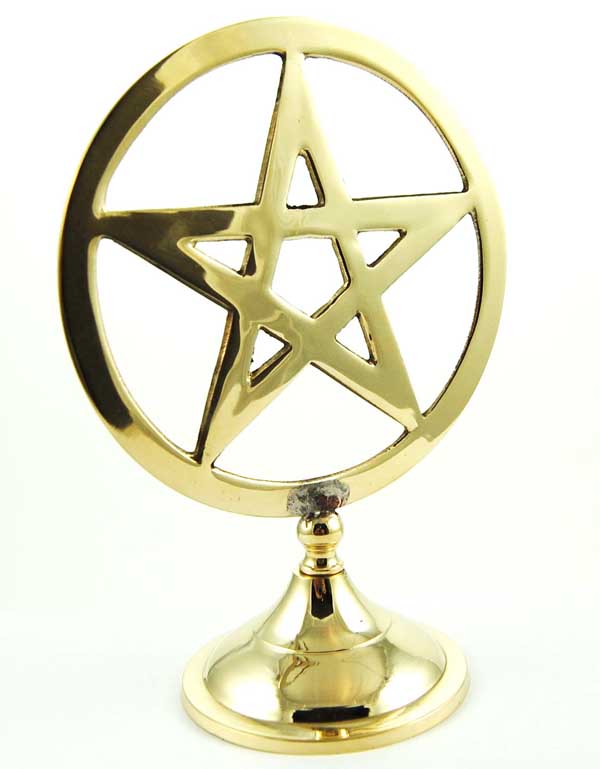 Stand Pentagram Brass H15xw11cm