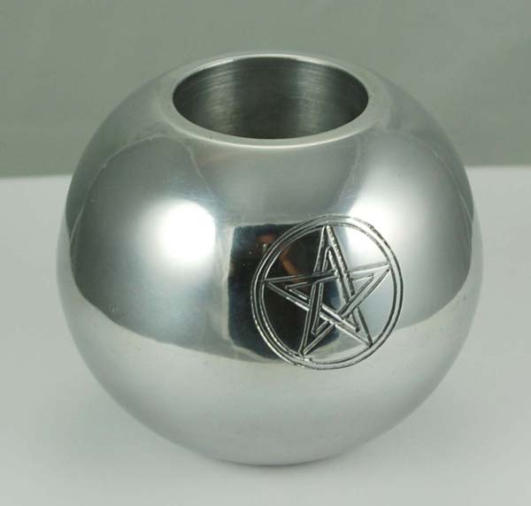 Candle Holder Tea Light With Pentagram