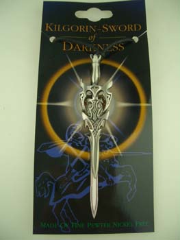 Pendant Pewter Kilgorin Sword Of Darkness