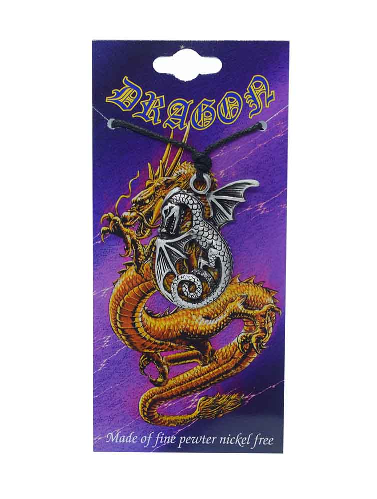 Pendant Pewter Dragon With Wings