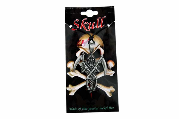 Pendant Pewter Reaper 6.5cm