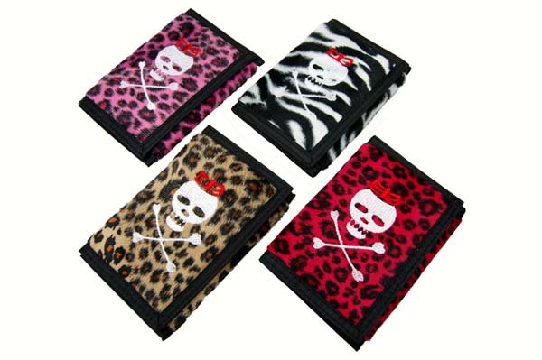 Wallet Fur Skull And Bones Pack Of 4