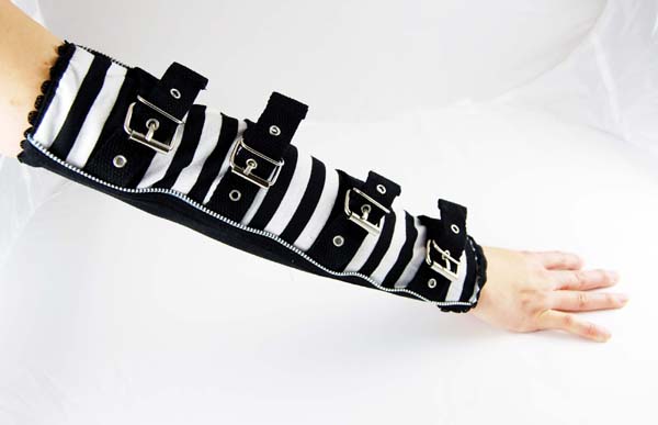 Arm Band Stripe Black And White Pack Of 2