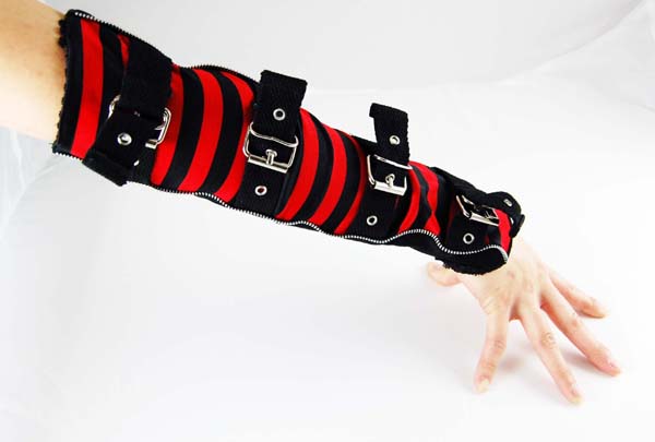 Arm Band Stripe Black And Red Pack Of 2