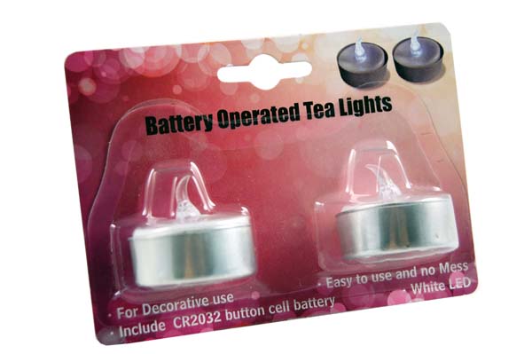 T-Light Led 2 Pieces In A Blister Pack 12packs