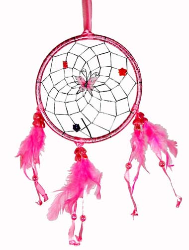Dreamcatcher Pink 4pcs 5 Inch