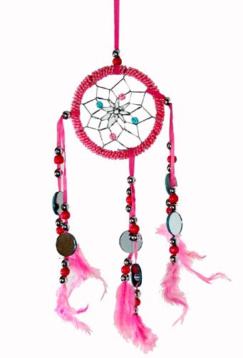 Dreamcatcher Pink 4pcs 3 Inch
