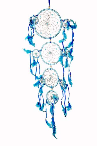 Dreamcatcher Blue 4 Circles 6.5 Inch