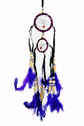 DREAMCATCHER PURPLE 2 CIRCLES 4PCS