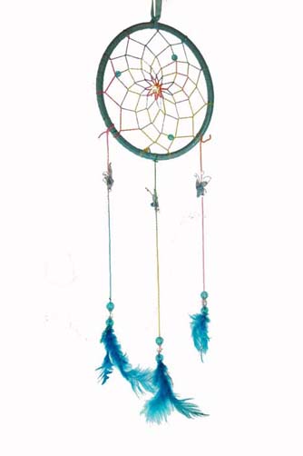 Dreamcatcher Blue 4pcs 5 Inch