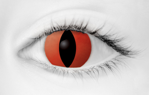 Fashion Eye Accessory Predator Red With Free Solution And Case