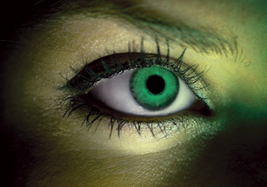 CONTACT LENS LIME GREEN
