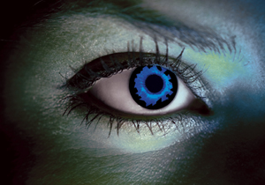 CONTACT LENS BLUE FLAME