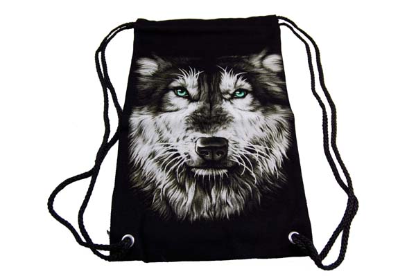 Bag Small Wolf With Green Eyes H40xw25cm