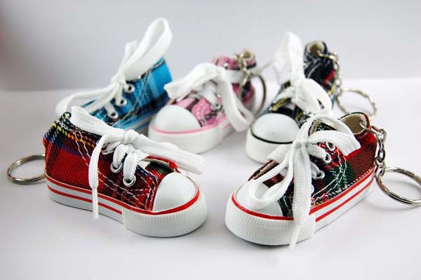 Keyring Boots Canvas Tartan 12 Pieces Per Bag Of Assor*MORE INFO