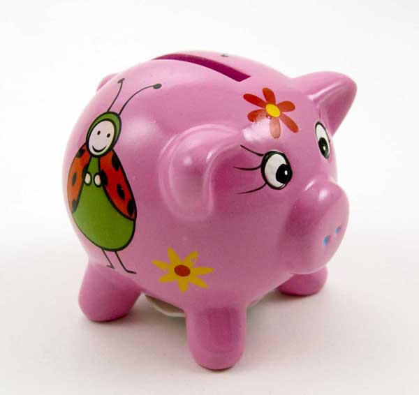 PIGGY BANK PINK 3 INCH