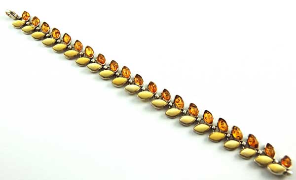 Amber Bracelet Leaf Shapes