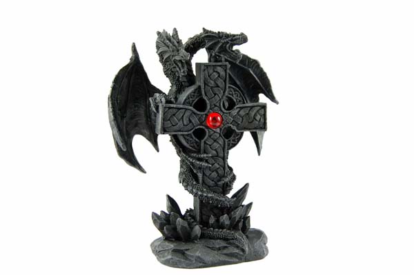 Dragon Twin Heads On Cross