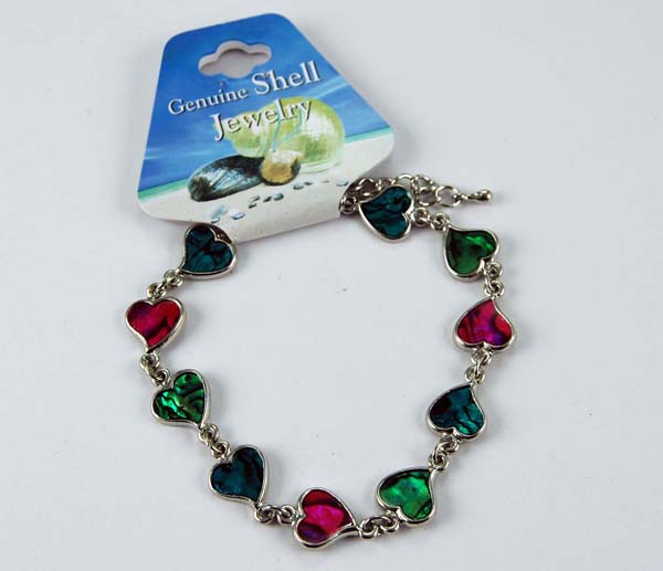 Bracelet Shell Heart Pink