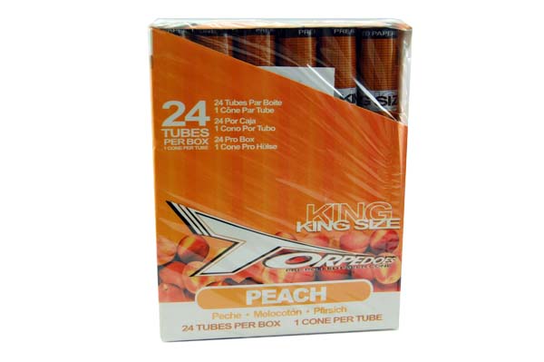 Cones Torpedo Peach 24 Tubes Per Box, Of 1 Cone Per Tube