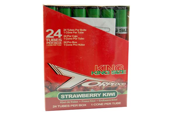 Cones Torpedo Strawberry Kiwi 24 Tubes Per Box, 1 Cone Per Tube