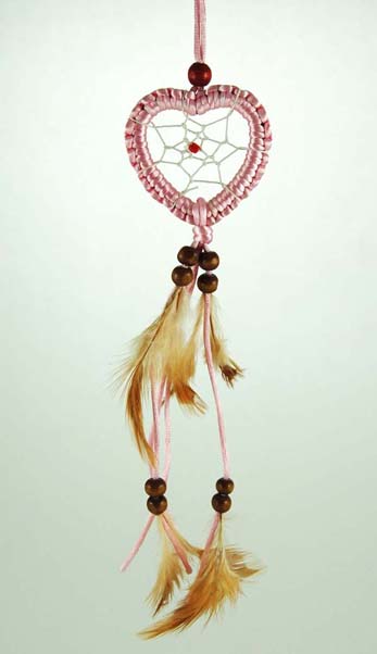 Dreamcatcher Heart Pink 2.5 Inch