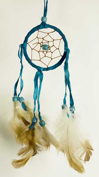 Dream Catcher Turquoise 2dm Keyring 0594