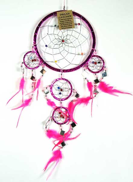 Dream Catcher Pink  6dm With Mirrors 5010