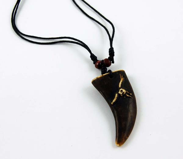 Necklace Horn With Eagle