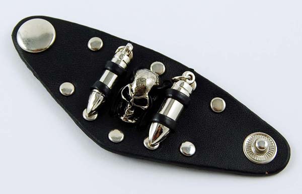 Ring With Skull And Bullet