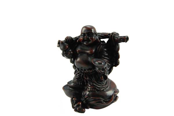 Buddha Carrying Sack Resin 9.5cm
