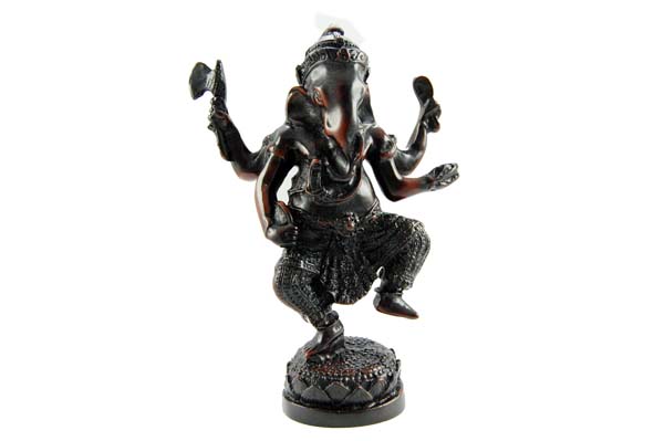 Ganesh Standing On Base Resin 16cm W7cm