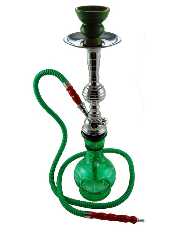 Pipe Sheesha Medium Green 45cm