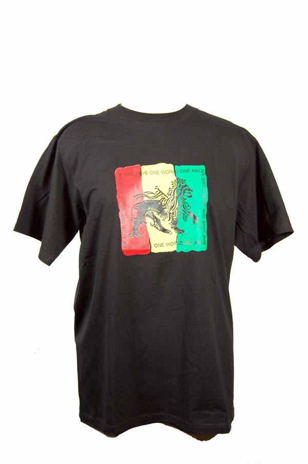 T-Shirt X Large Lion On Flag