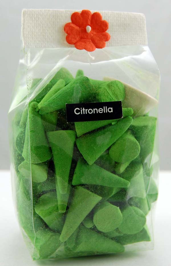 Incense Cones Citronella With Holder In Gift Bag 100pcs