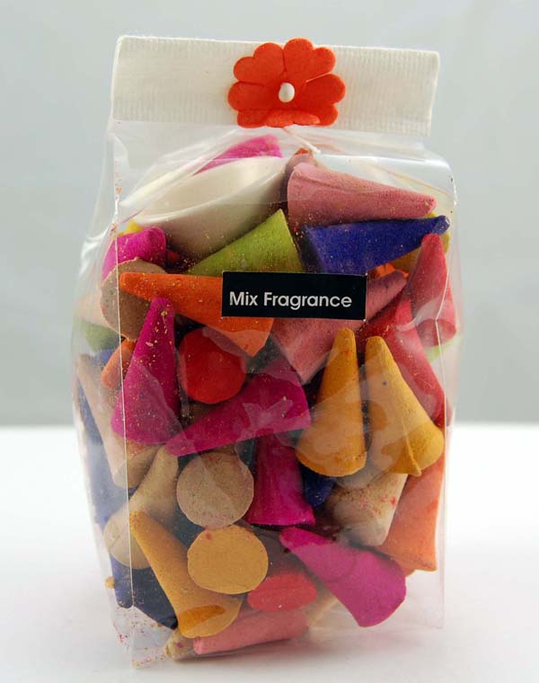 Incense Cones Mixed With Holder In Gift Bag 100pcs