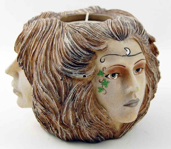 Candle Holder T-Light Womans Head