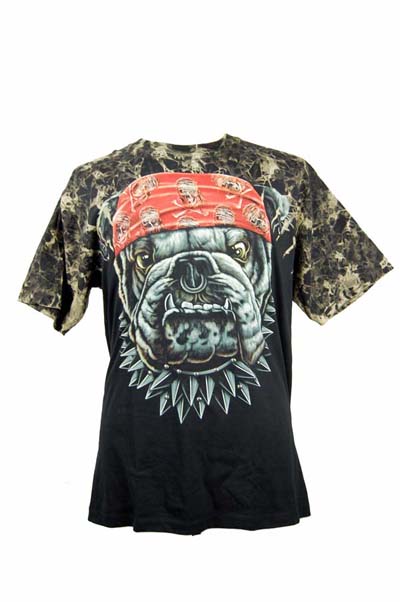 T-Shirt Small Bull Dog Rivets